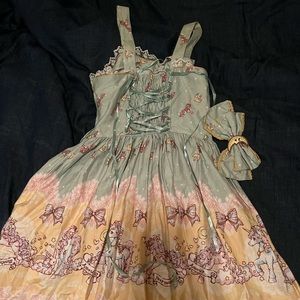 Bodyline Unicorn and Friends JSK Kawaii Pastel Green Size L
